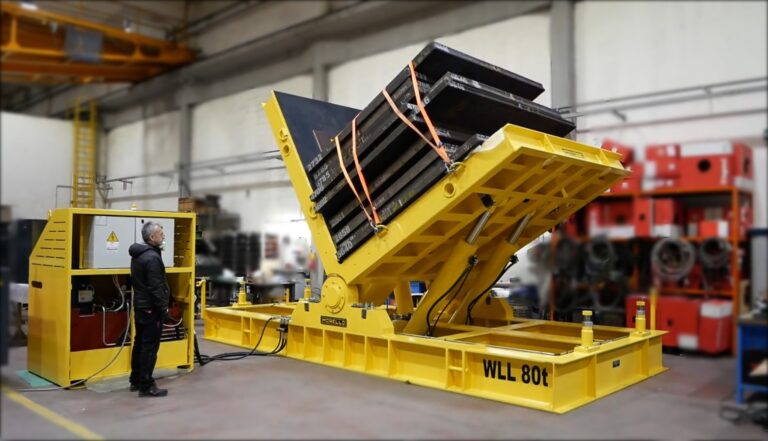 Upender To Tilt Heavy Materials - 80 Ton